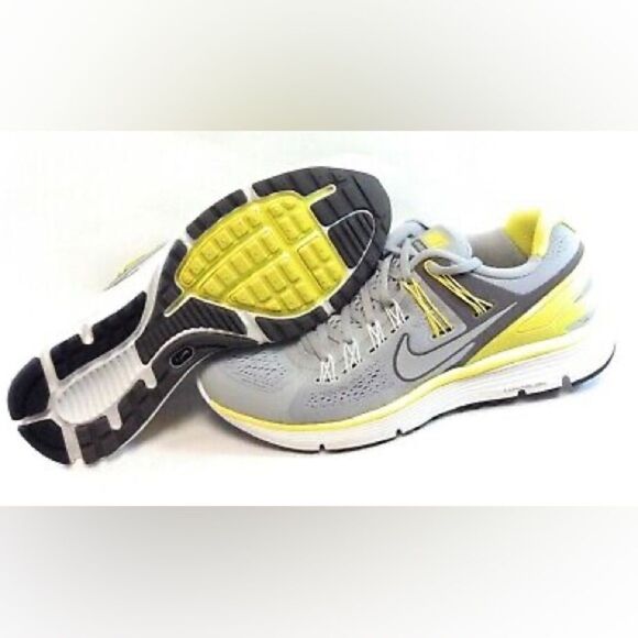 Womens Nike Lunareclipse 3 Running SZ 8.5 Grey Yellow White Sneakers Shoe - Picture 2 of 9